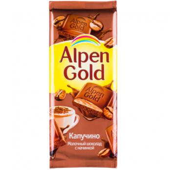 Шоколад Alpen Gold Капучино 90г.
