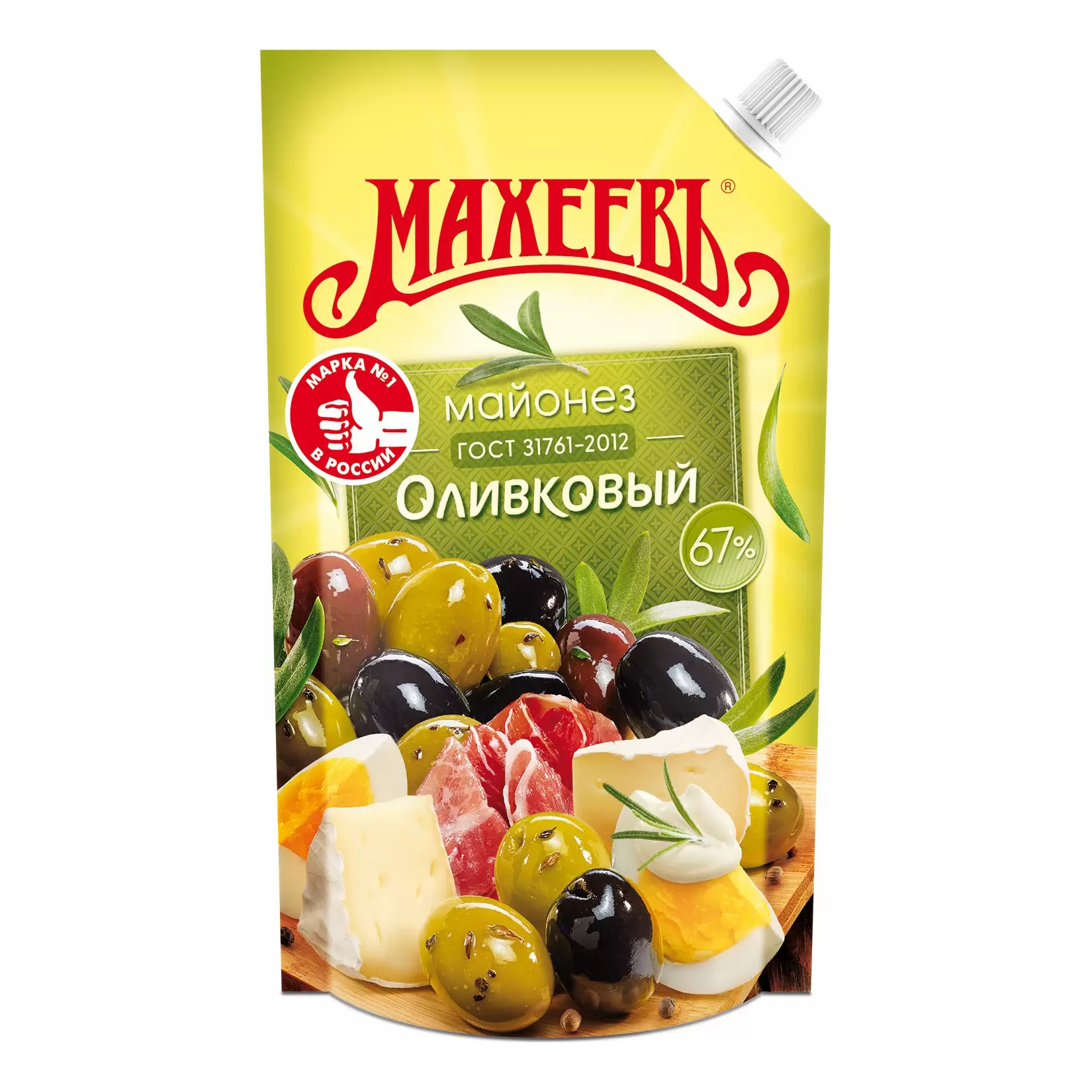 Майонез Махеевъ Оливковый, 67%, 380г.