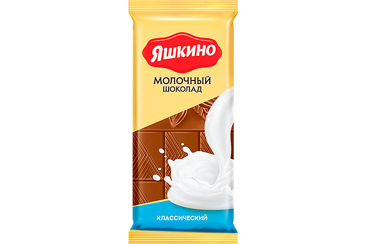 Шоколад Яшкино молочный классический, 90гр.